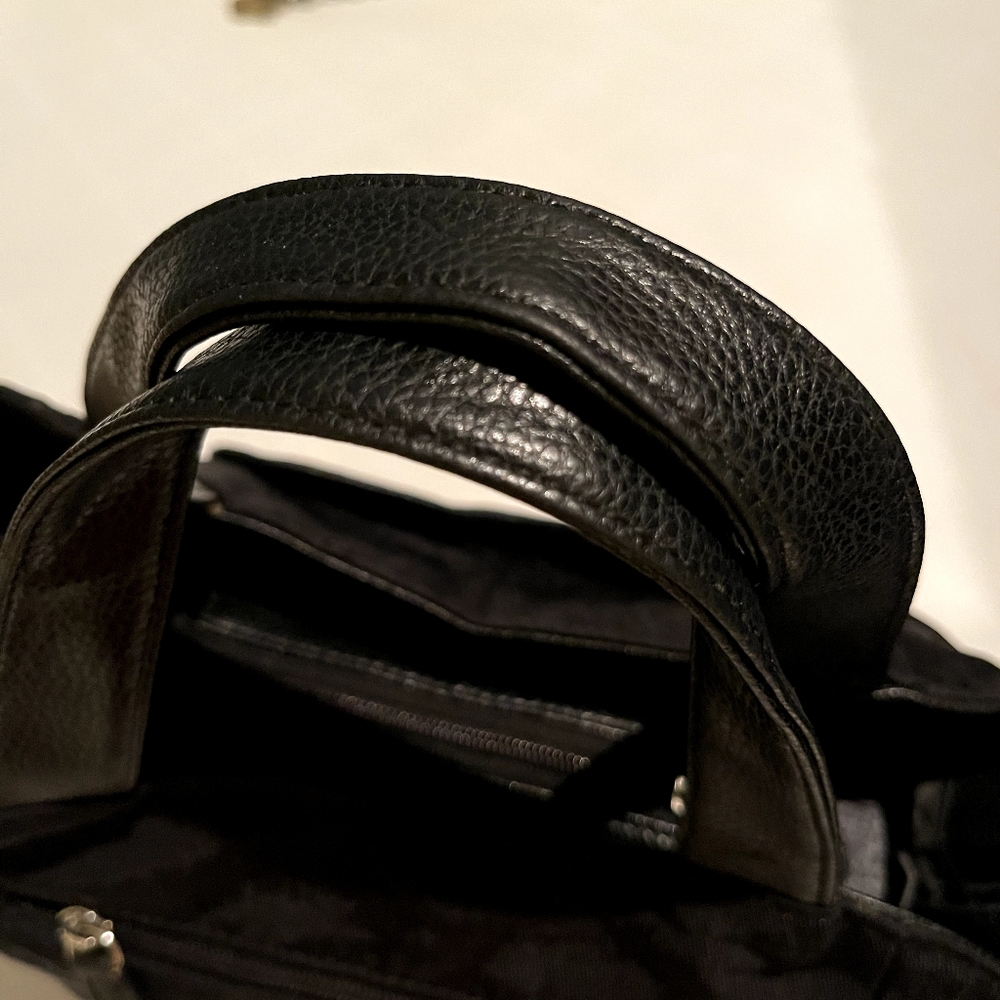 Vintage 80s leather patchwork bag - Picture 9 of 12